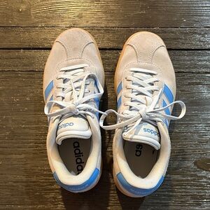 Adidas Classic Blue and White Trainers